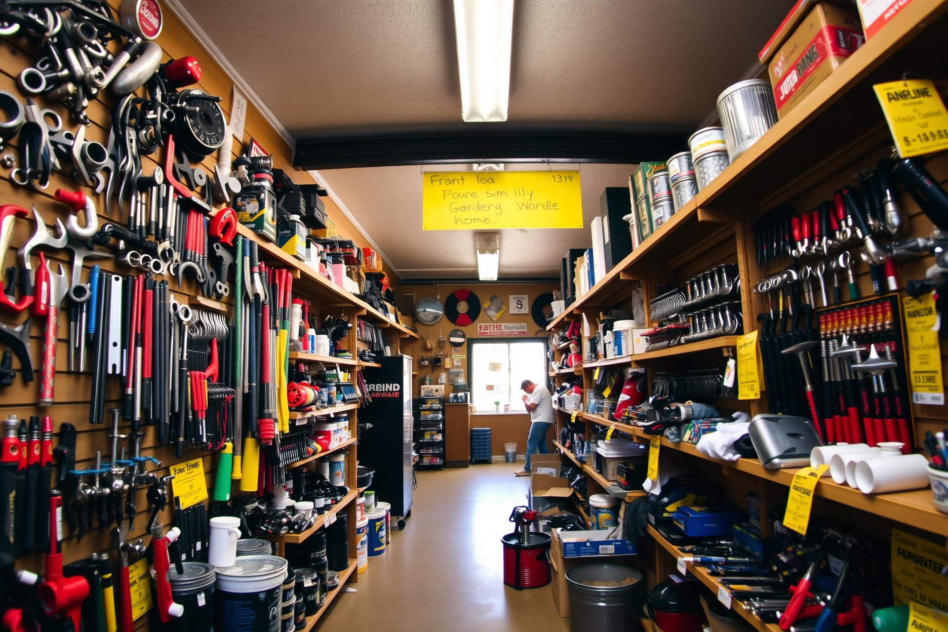 Inside 33 Hardware store